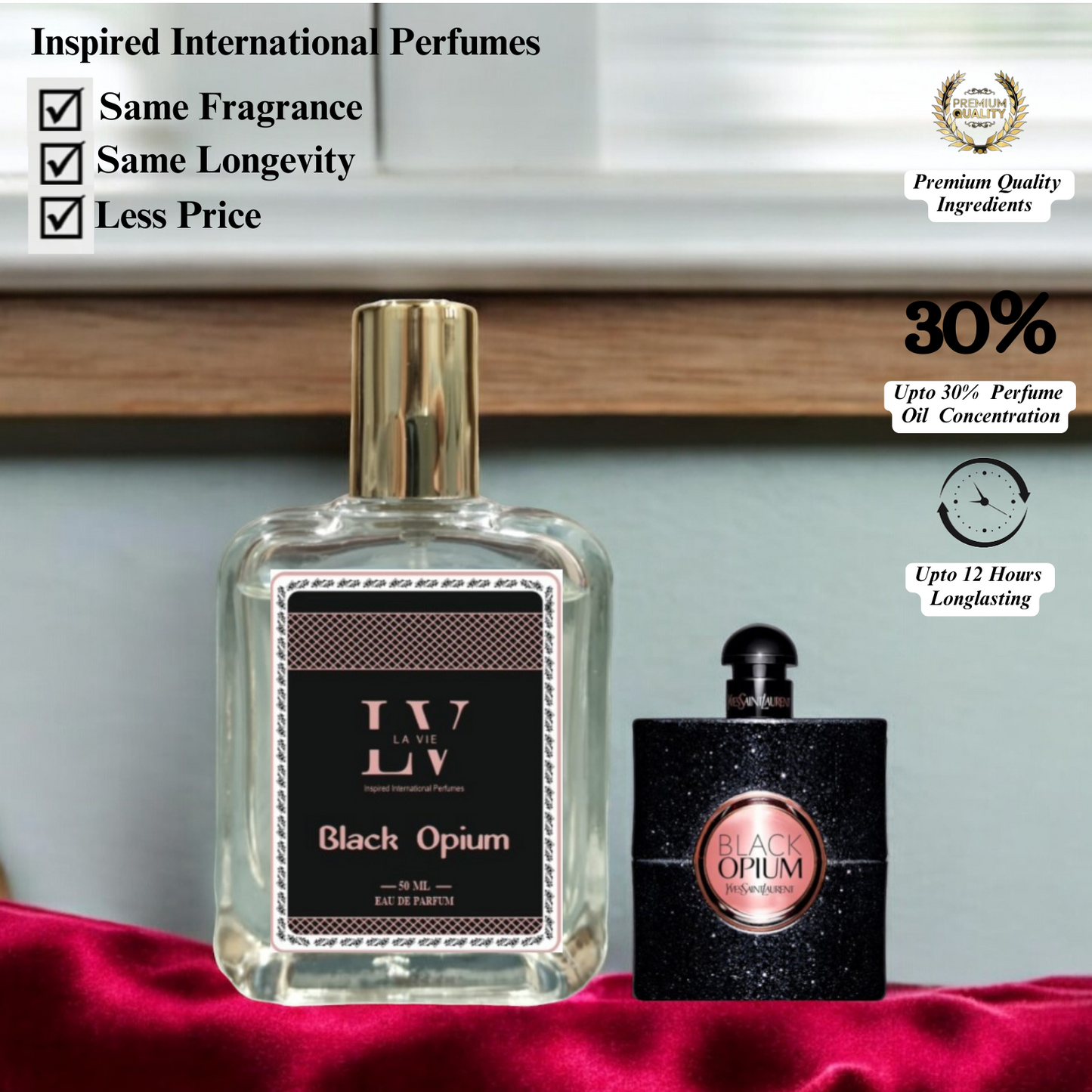 La Vie Black Opium- Inspired By Black Opium By YSL